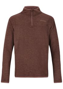 Endurance Kinder Langarmshirt "Ledger Jr.", braun, sportlich, Gr. 152, unifarben, 92% Polyester, 8% Elasthan, Shirts, mit hochabschließendem Kragen