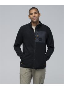 BULA Herren Fleecejacke "BaseCamp", schwarz, sportlich, Gr. M, mehrfarbig, 100% Polyester, Jacken, mit kuscheligem Finish