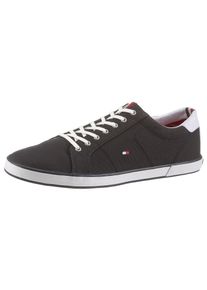 Tommy Hilfiger Herren Sneaker "H2285ARLOW 1D", Gr. 43, blau, Textil, sportlich, Schuhe, mit seitlichem Logoflag, Freizeitschuh, Halbschuh, Schnürschuh