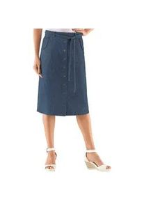 Jeansrock Casual Looks Gr. 22, blau (blau, stone, washed) Damen Röcke