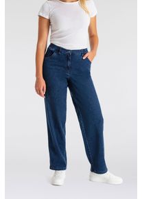 KjBRAND Damen Stretch-Hose "Babsie", blau, Gr. 21, Denim/Jeans, Obermaterial: 71% Baumwolle, 25% Polyester, 4% Elasthan, Hosen