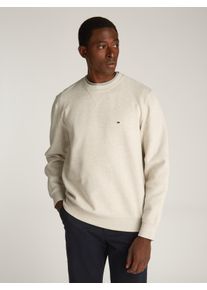 Tommy Hilfiger Herren Sweatshirt "ESS SEASONAL FLEECE CREWNECK", beige, casual, Gr. S, meliert, Sweatware, Obermaterial: 60% Baumwolle, 40%