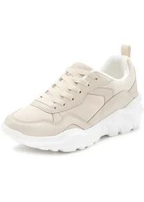 Sneaker Lascana Gr. 43, beige Damen Schuhe Halbschuh, Sportschuh, leichte Chunky Sohle, weiche Innensohle VEGAN