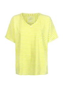 LIEBLINGSSTÜCK T-Shirt LIEBLINGSSTÜCK "DarsiL" Gr. S (36), gelb (limelight) Damen Shirts mit Streifen