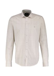 Lerros Herren Langarmhemd "Lerros Modisches Poplinhemd für Herren mit Stretchanteil", weiß, Gr. XL, 97% Baumwolle, 3% Elasthan, Hemden