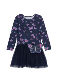 DANAMADE Mädchen Tüllkleid "DANAMADE Dress DJULIETTE", blau, Gr. 134, Oberteil: 95% Baumwolle 5% Elasthan / Rock: 100% Polyester / Futter: 100%