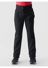 4F Kinder Skihose "TROUSERS FNK", schwarz, sportlich, Gr. 128, unifarben, Obermaterial: 84% Polyamid, 16% Elasthan, Hosen