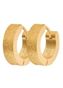 Lady Damen Paar Creolen, gold, Ohrringe