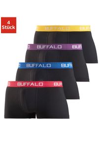 Buffalo Herren Hipster, Gr. S, bunt, Jersey, Obermaterial: 95% Baumwolle, 5% Elasthan, unifarben, Unterhosen, knapp sitzende Boxershorts mit