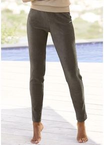 Vivance Damen Cordschlupfhose, Gr. 36, grün, Cord, Obermaterial: 65% Baumwolle, 33% Polyester, 2% Elasthan, unifarben, modisch, Hosen, mit bequemen