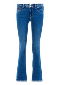 Only Damen Bootcut-Jeans "ONLROYAL REG WB DB ZIP FLARED DNM PIM", blau, modisch, Gr. XL, unifarben, Denim/Jeans, Obermaterial: 69% Baumwolle, 29%