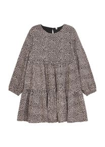 DANAMADE Mädchen Druckkleid "DANAMADE Dress DAYLA", schwarz, Gr. 152, Oberstoff: 98%Polyester 2%Elasthan / Futter: 100% Polyester, Kleider