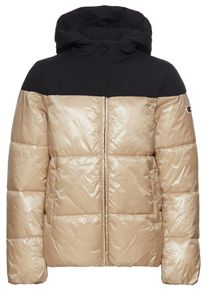 Champion Kinder Steppjacke "Hooded Jacket", beige, modisch, Gr. M, unifarben, Steppware, Obermaterial: 100% Polyamid, Jacken, für Kinder