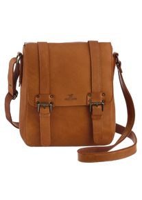 Mustang Damen Umhängetasche "Gonesse", braun, Leder, Taschen, Handtasche, Citybag, Tragetasche