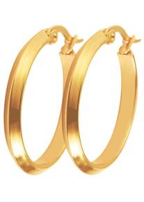 Lady Damen Paar Creolen, gold, Ohrringe