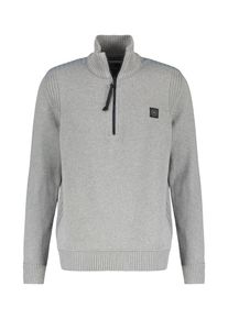 Lerros Herren Strickpullover "Lerros Stricktroyer, unifarben", grau, Gr. XL, 100% Baumwolle, Pullover