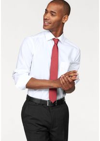 OLYMP Herren Businesshemd "Luxor modern fit", weiß, klassisch, Gr. 42, unifarben, Obermaterial: 100% Baumwolle, Hemden, Bügelfrei