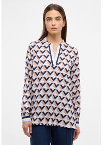 Eterna Damen Longbluse "LOOSE FIT", blau, modisch, Gr. 36, 100% Viskose, Blusen
