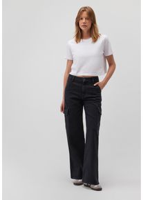 Mavi Damen Weite Jeans "MONTANA", grau, casual, Gr. 27, 99% Baumwolle, 1% Elasthan, Jeans, Cargo Jeans