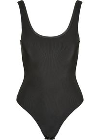Urban Classics Damen Body "Urban Classics Damen Ladies Shiny Rib Body", schwarz, Gr. XS, 86% Polyamid, 14% Elasthan, Bodies