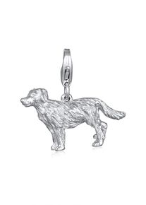 NENALINA Damen Charm-Einhänger "Hund Dog Anhänger Golden Retriever 925 Silber", ohne Stein, silber, Silber 925 (Sterlingsilber), Charms