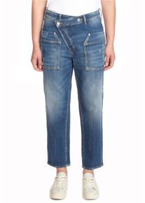 Damen 7/8-Hose "COSY", blau, Gr. 29, Le Temps Des Cerises, 98% Baumwolle, 2% Elasthan, Hosen, mit 7/8-Länge