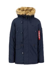 Herren Winterjacke "Alpha Industries Men - Cold Weather Jackets Explorer", blau, Gr. S, Alpha Industries, Obermaterial: 53% Nylon, 47% Polyester,