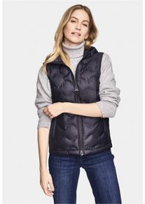 NEW CANADIAN Damen Steppweste, blau, sportlich, Gr. 44, 100% Polyester, Westen, mit kuscheliger Kapuze