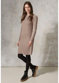 Cecil Damen Strickkleid, beige, casual, Gr. S, unifarben, Stoff, 50% Viskose, 28% Polyester, 22% Nylon, Kleider, knielang