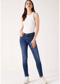 Garcia Damen High-waist-Jeans "Celia superslim", blau, Basic, Gr. 26, Denim/Jeans, Obermaterial: 97% Baumwolle, 3% Elasthan, Jeans
