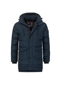Herren Winterjacke "ASVenico", blau, Gr. S, Alessandro Salvarini, Obermaterial: 100% Polyester; Futter: 100% Polyester; Kunstfell: 100% Polyester,
