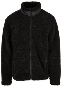 Urban Classics Herren Winterjacke "Urban Classics Herren Basic Sherpa Jacket", schwarz, klassisch, Gr. S, unifarben, 100% Polyester, Jacken