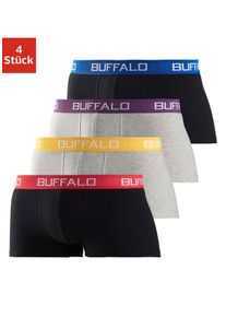 Buffalo Herren Hipster, Gr. S, schwarz, Jersey, Obermaterial: 95% Baumwolle, 5% Elasthan, unifarben, Unterhosen, knapp sitzende Boxershorts mit