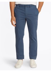 Tommy Hilfiger Herren Chinohose "DENTON CHINO SATIN", blau, casual, Gr. 34, unifarben, Web, Obermaterial: 98% Baumwolle, 2% Elasthan, Hosen, mit