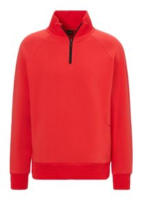 BOSS Green Herren Sweatshirt "Saggel", rot, casual, Gr. L, unifarben, Fleece, Obermaterial: 58% Polyester, 39% Baumwolle, 3% Elasthan, Sweatshirts,
