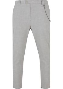 2Y STUDIOS Herren Stoffhose "2Y Studios Herren 2Y Cropped Pants", grau, Gr. 31, unifarben, 97% Baumwolle, 3% Elasthan, Hosen