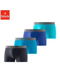 s.Oliver Herren Boxer "Boxershorts für Herren", Gr. S, blau, Jersey, Obermaterial: 92% Baumwolle, 8% Elasthan (LYCRA), unifarben, Unterhosen, mit