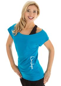 WINSHAPE Damen Oversize-Shirt "WTR12", blau, Gr. XS, 90% Baumwolle, 10% Elasthan, Shirts, Dance-Style