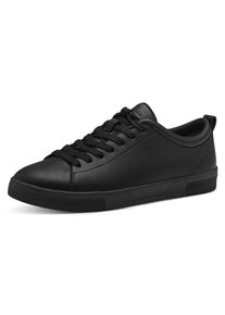Tamaris Damen Sneaker, Gr. 37, schwarz, Lederimitat, casual, Schuhe, im Basic-Look, Freizeitschuh, Halbschuh, Schnürschuh