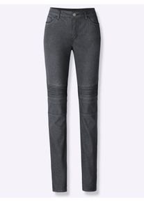 Inspirationen Damen Bequeme Jeans, schwarz, Gr. 21, unifarben, 76% Baumwolle, 22% Polyester, 2% Elasthan, Jeans