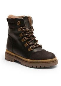bisgaard Kinder Winterboots "gert lamb", Gr. 30, schwarz, Leder, Basic, Schuhe, Winterstiefel, Schnürstiefel, Kinderstiefel mit kuscheliger Lammwolle