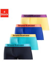 Bruno Banani Herren Hipster, Gr. S, bunt, Jersey, Obermaterial: 95% Baumwolle, 5% Elasthan, unifarben, Unterhosen, knapp sitzende Boxershorts mit