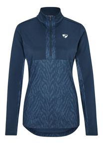 Ziener Damen Sweater "JAPRA", blau, Gr. 38, Obermaterial: 1. 88% Polyester (recycelt), 12% Elasthan, 2. 94% Polyester, 6% Elasthan;, Sweatshirts