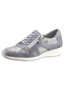 Casual Looks Damen Schnürschuh, Gr. 39, grau, Glattleder, sportlich, Schuhe