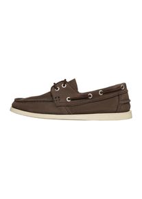 Henry Stevens Herren Bootsschuh "Elia M DS Freizeitschuh", Gr. 41, braun, Leder, modisch, Schuhe, Herren Halbschuh Leder handgefertigt, Slipper