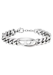 Diesel Armband "Schmuck Edelstahl Armschmuck Panzerkette", Edelstahl, silber, Edelstahl, Armbänder