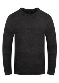 behype Herren Strickpullover "MKBlone", grau, casual, Gr. M, unifarben, 100% Polyacryl, Pullover, Colour-Block