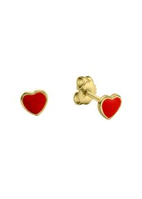 ZEEme Paar Ohrstecker "Gold 333 Motiv Herz", ONE-SIZE, Gold, gelb, Gold, Ohrringe