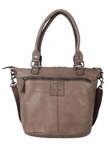 Harbour 2nd Damen Shopper "Bianca", braun, Leder, Taschen, aus Leder mit typischen Marken-Anker-Label und Schmuckanhänger