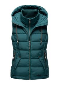 Marikoo Damen Steppweste "Taisaa", grün, Gr. XS, Obermaterial: 100% Polyester Innenmaterial: 100% Polyester, Westen, inklusive Leckerlie-Beutel